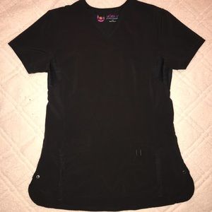 Black scrub top